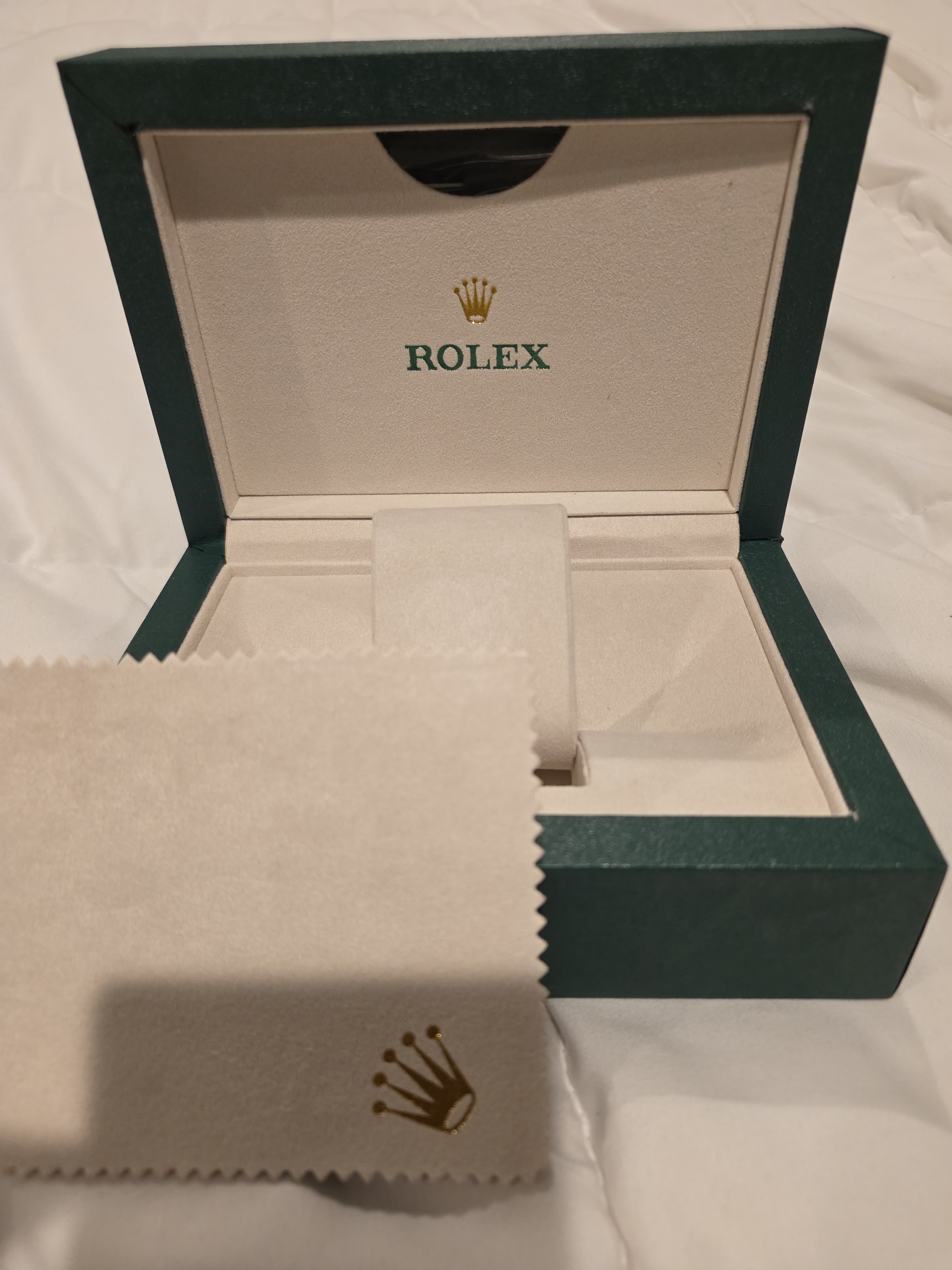 Rolex Green And Cream Watch Box With Cloth Rolex Green And Cream Watch Box With Cloth